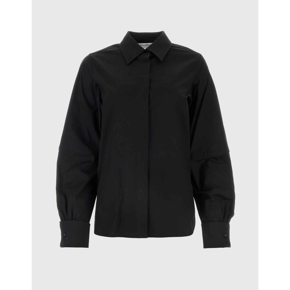 Max Mara Poplin Stretch Pagina Cotton Blend Button Up Sz M, NEW, Retail $244.00+